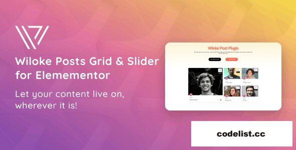 Wiloke Posts Grid & Slider for Elementor v1.0.0
