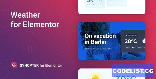 Synopter v1.0.2 - Weather for Elementor