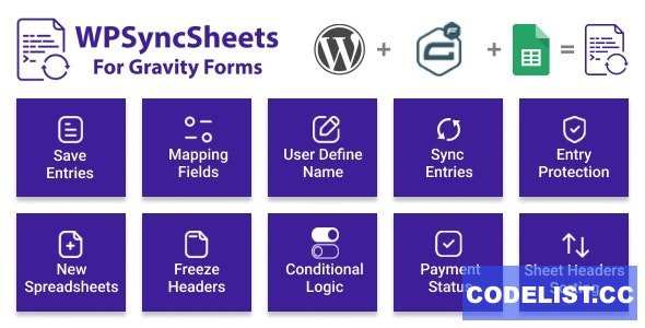 WPSyncSheets For Gravity Forms v3.3 - Gravity Forms Google Spreadsheet Addon
