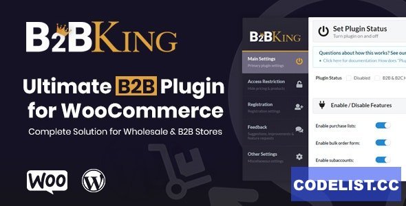 B2BKing v4.9.90 - The Ultimate WooCommerce B2B & Wholesale Plugin
