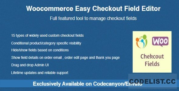Woocommerce Easy Checkout Field Editor v3.1.16